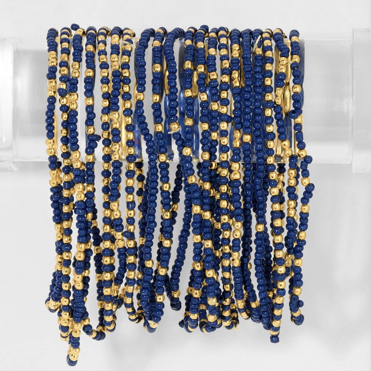 Splendid Iris - Stretch Seed Bead Solid Game Day Bracelets - 926 West