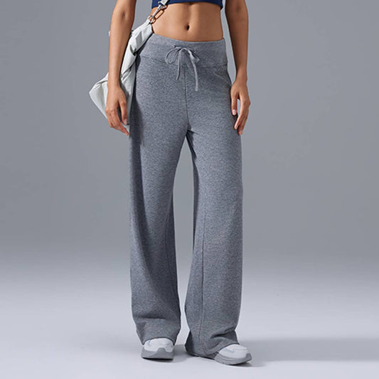 Women High-Waist Drawstring Flared Yoga Workout Pants Sodalemon