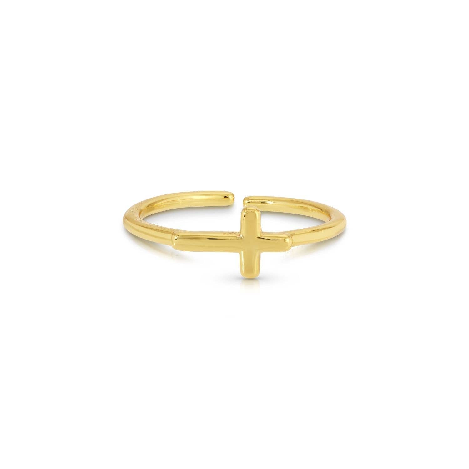 Splendid Iris - Simple Cross Ring R8269 - 926 West