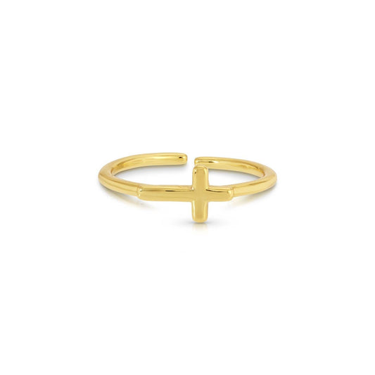 Splendid Iris - Simple Cross Ring R8269 - 926 West
