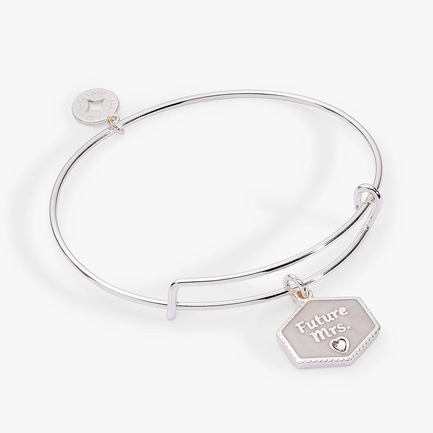 ALEX + ANI - 'Future Mrs.' Mother of Pearl Charm Bangle