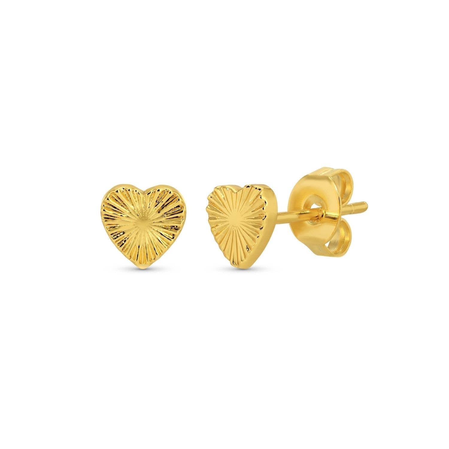 SPLENDID IRIS - Heart Burst Studs on Velvet Gift Tag - 926 West