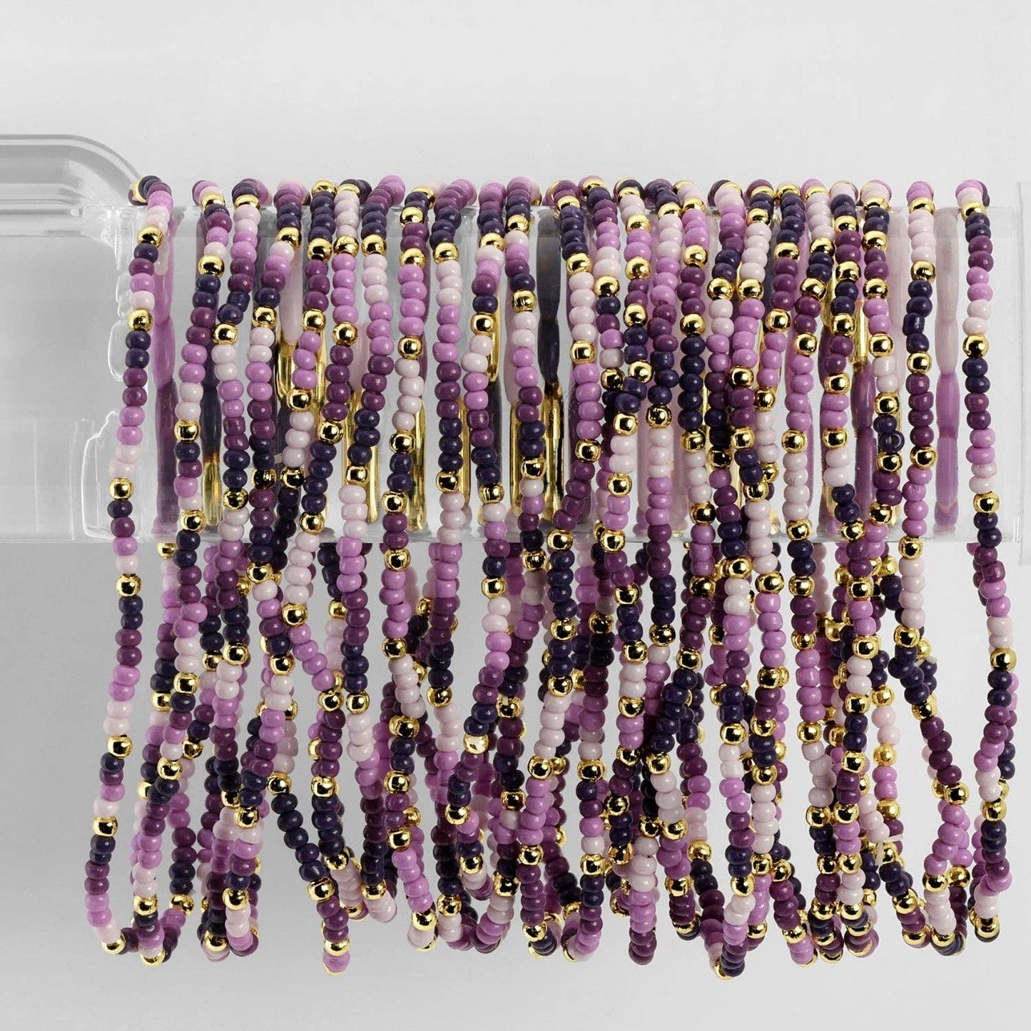 SPLENDID IRIS- Assorted 2mm Stretch Seed Bead Bracelets - 926 West