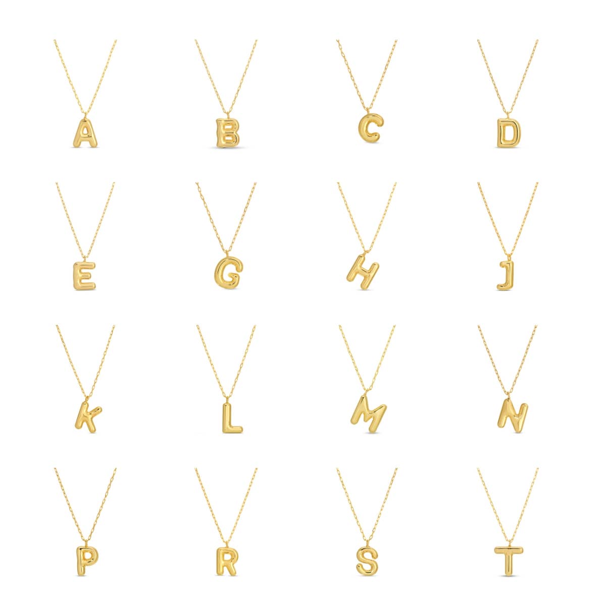 Splendid Iris - Large Balloon Initial Pendant - Assorted - 926 West
