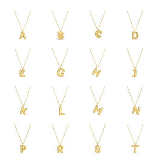 Splendid Iris - Large Balloon Initial Pendant - Assorted - 926 West
