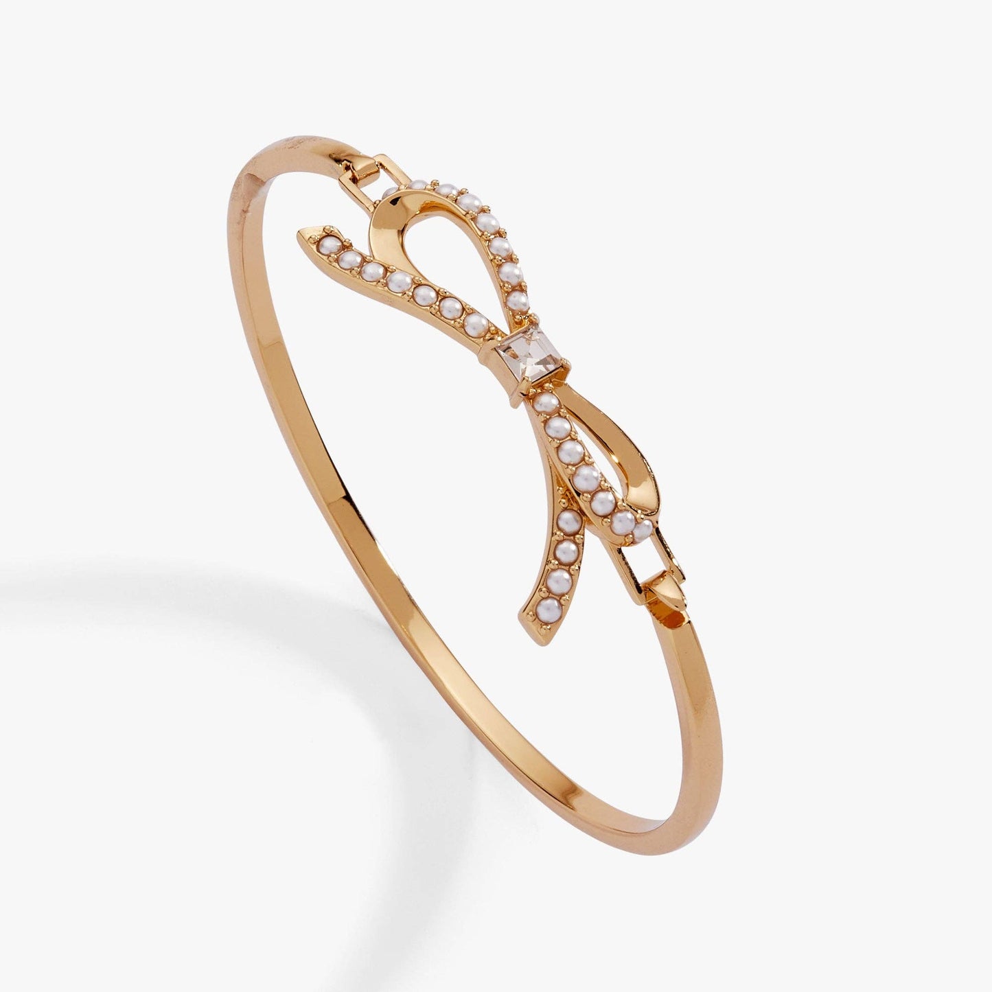 Alex & Ani - Bow Pearl Coquette Tension Bangle