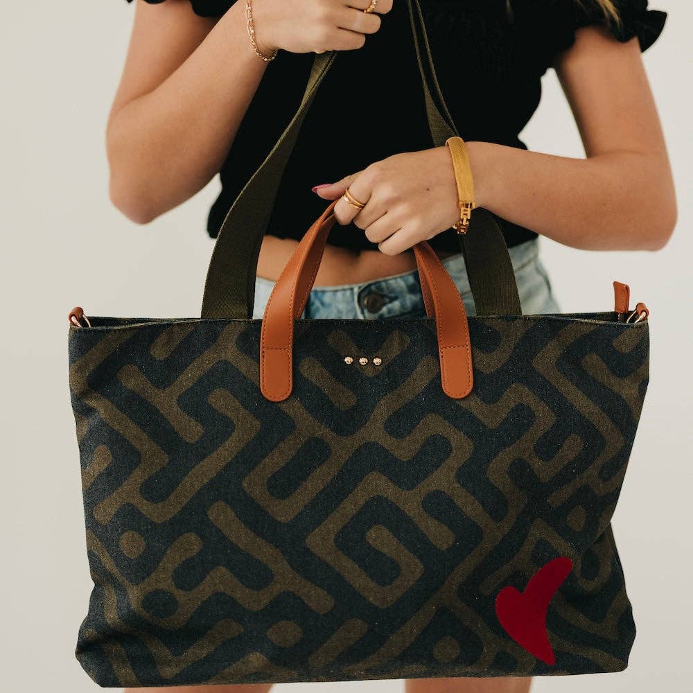 Chelsie Canvas Printed Tote