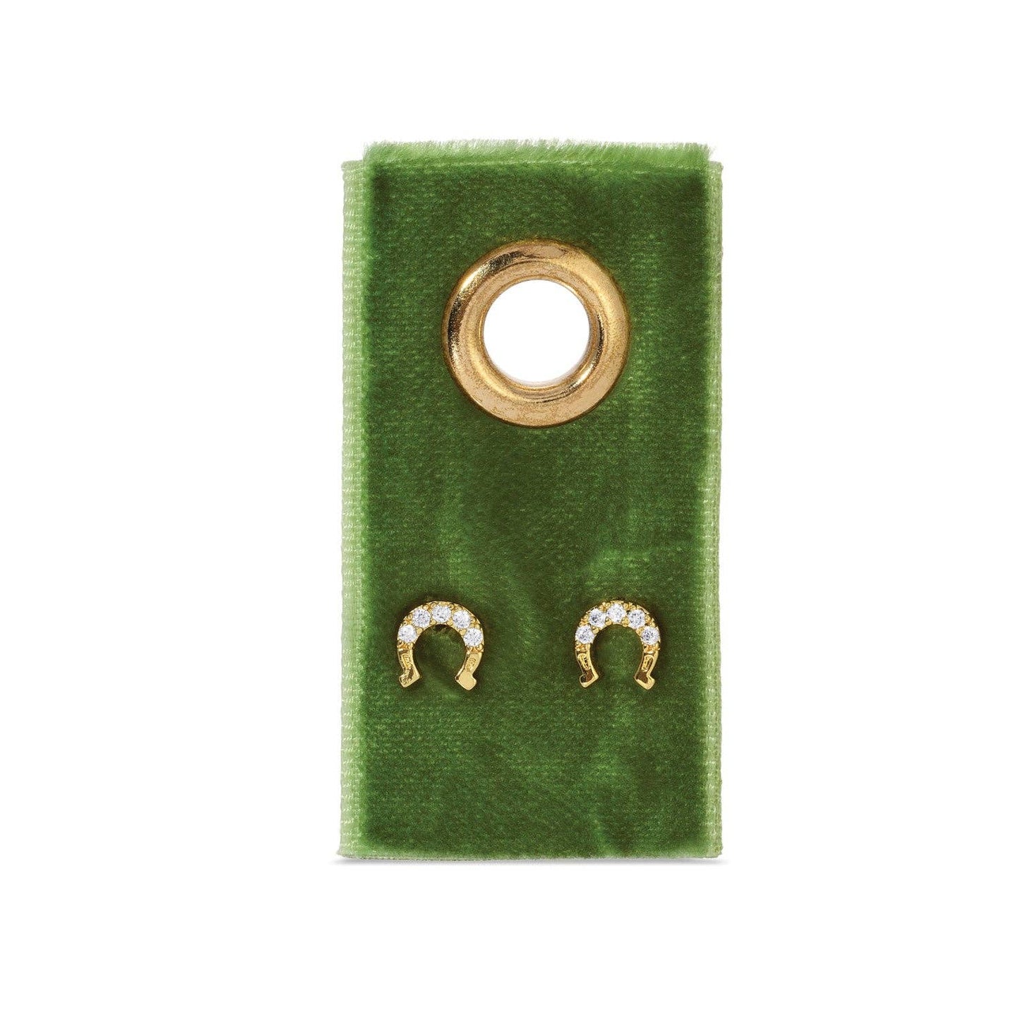 SPLENDID IRIS - Horseshoe Studs On Velvet Gift Tag - 926 West