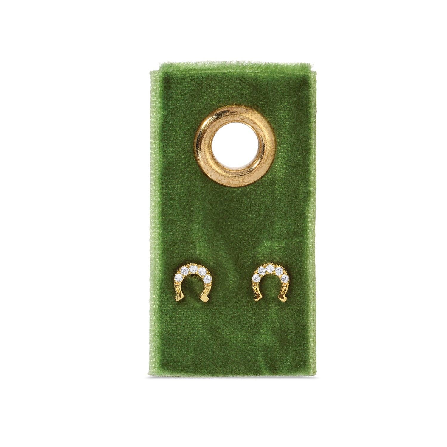 SPLENDID IRIS - Horseshoe Studs On Velvet Gift Tag - 926 West