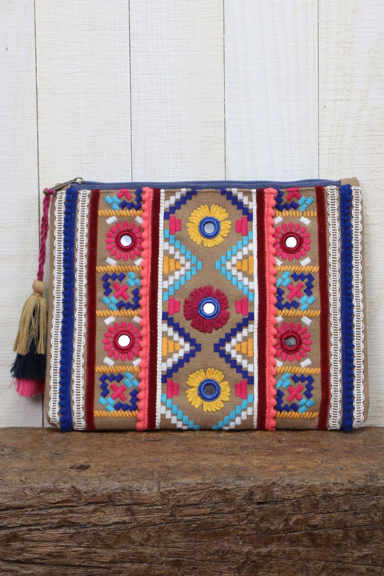 Embroidered Clutch Bag 926 WEST