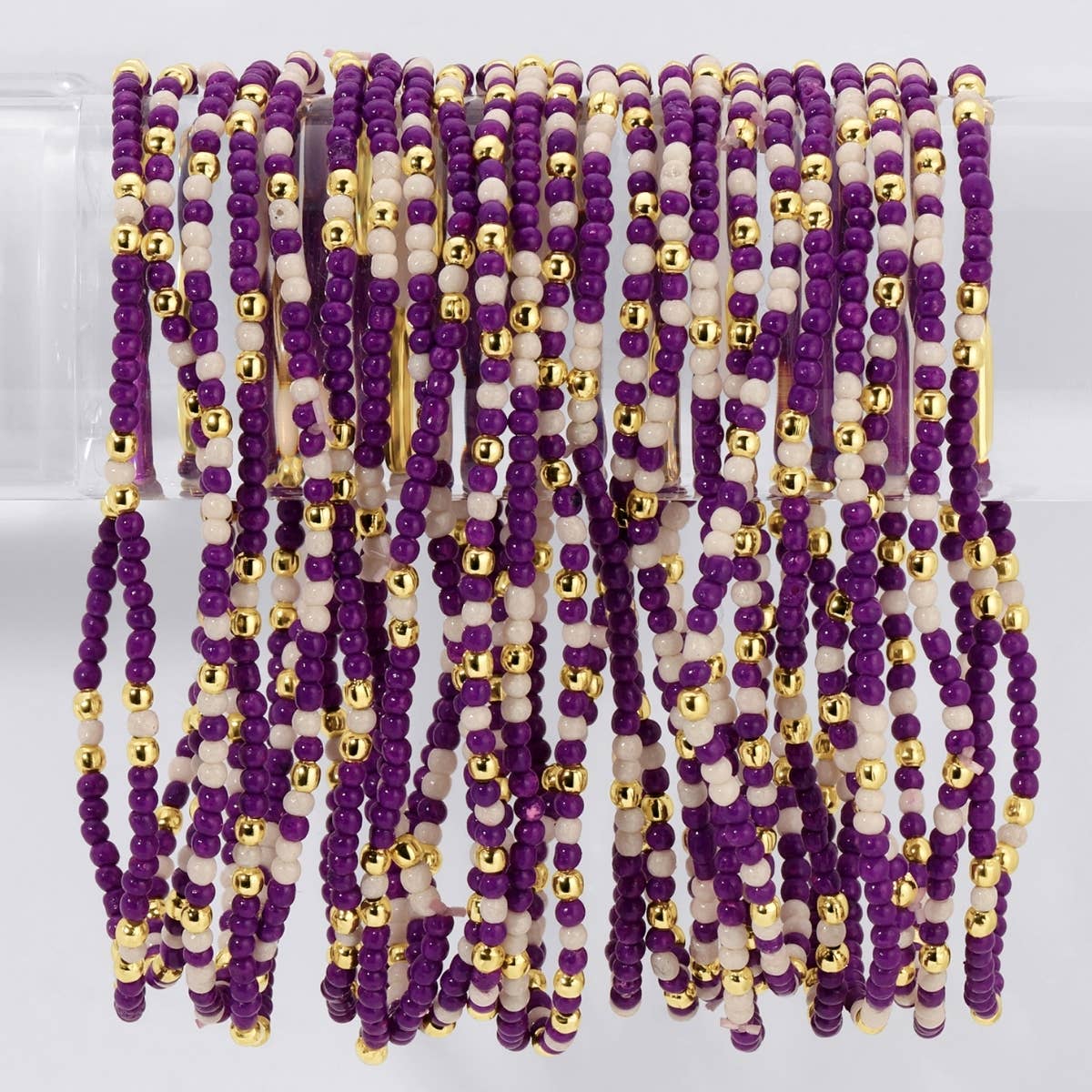 VR -Stretch Seed Bead GAME DAY Bracelets B14 - 926 West