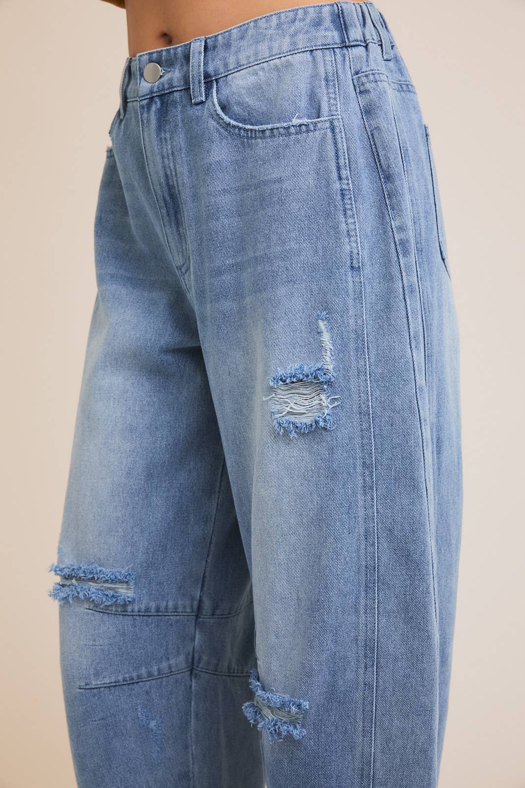 DISTRESSED BARREL JEANS 926 WEST