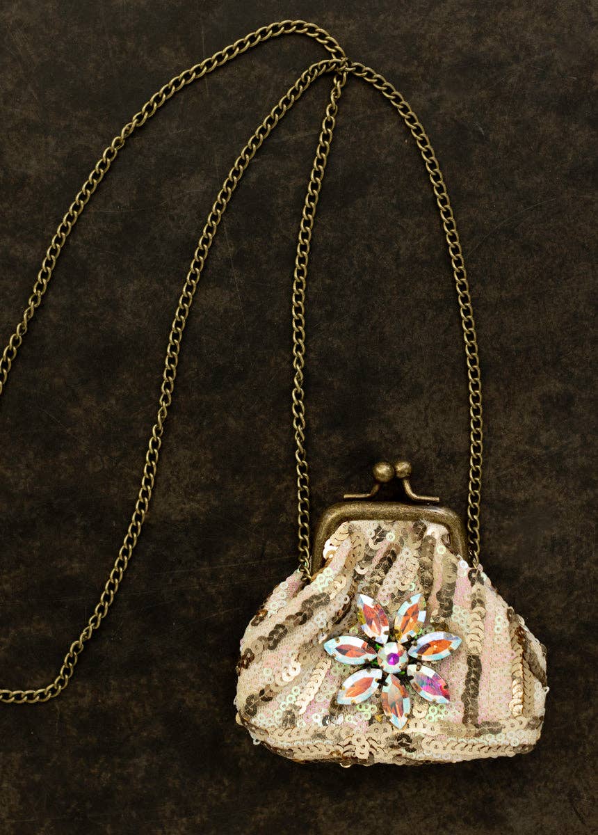 Deavaney Sequin Coin Purse in Pink Glam | Girls Mini Bag - 926 West