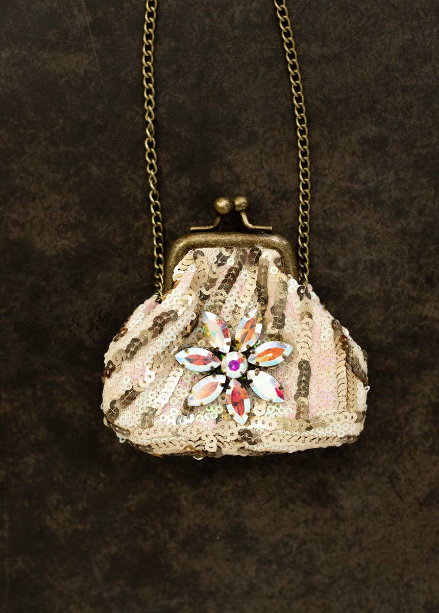 Deavaney Sequin Coin Purse in Pink Glam | Girls Mini Bag - 926 West