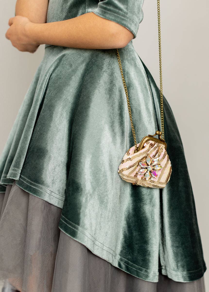 Deavaney Sequin Coin Purse in Pink Glam | Girls Mini Bag - 926 West