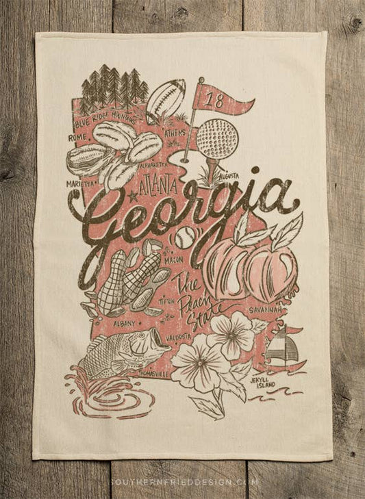 Georgia - Kitchen Towel SOUTHERN FRIED DESIGN BARN