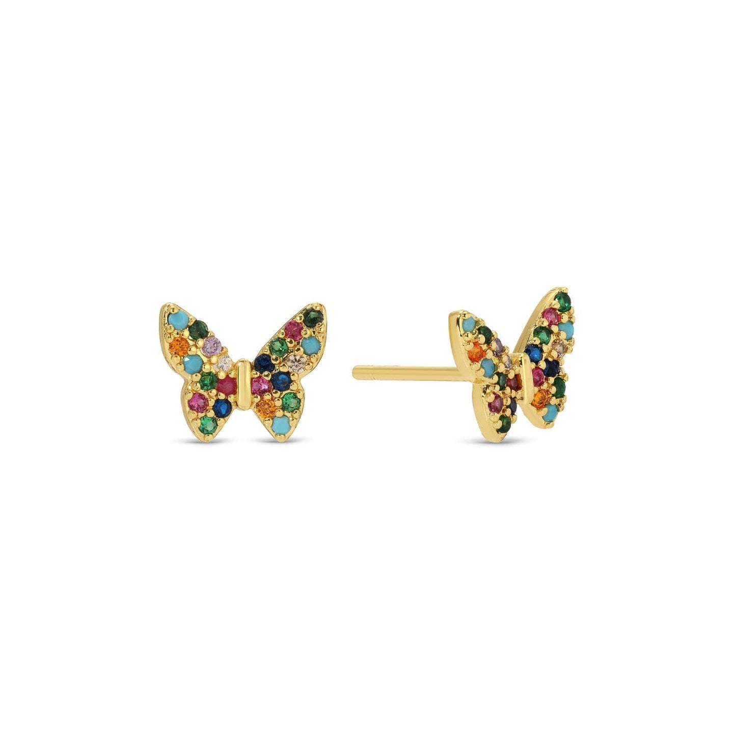 SPLENDID IRIS - Butterfly Velvet Stud Set E7451 - 926 West
