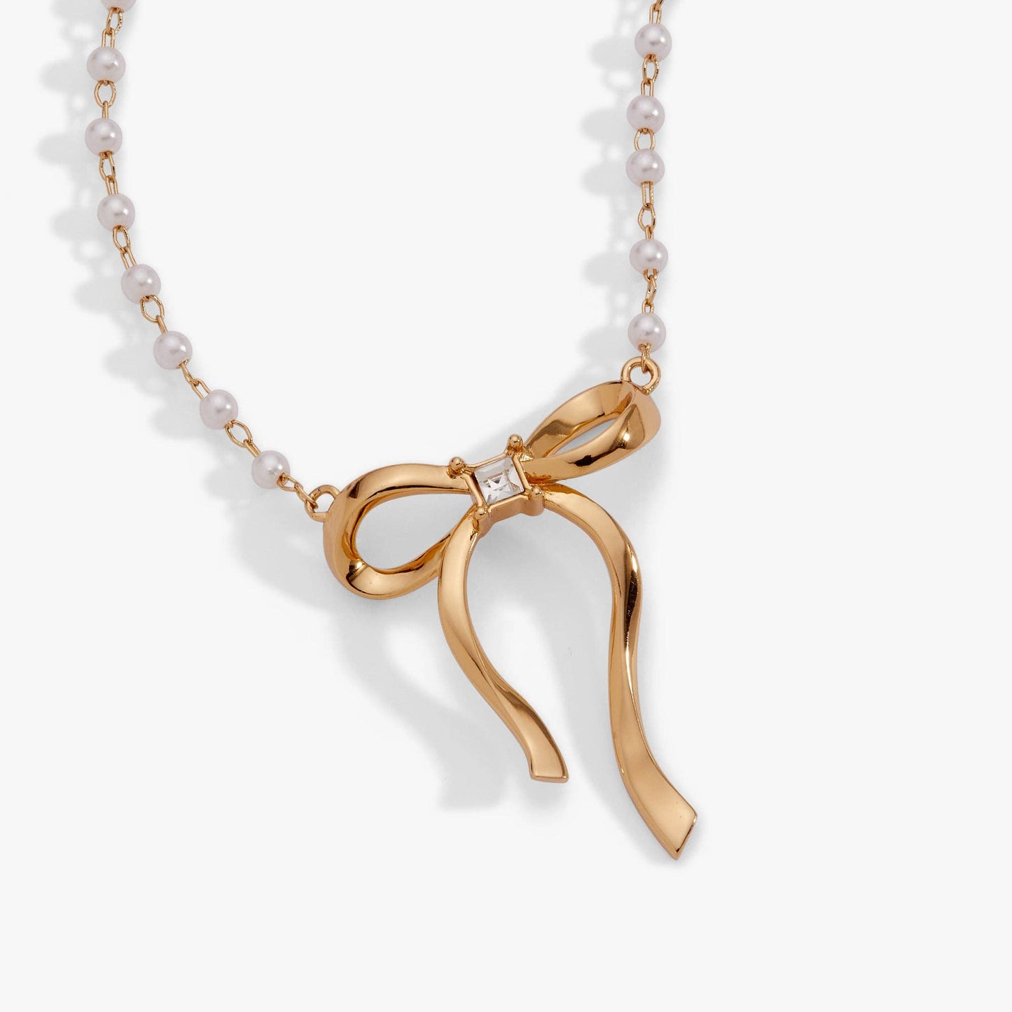 Alex & Ani - Bow Pearl Coquette Necklace