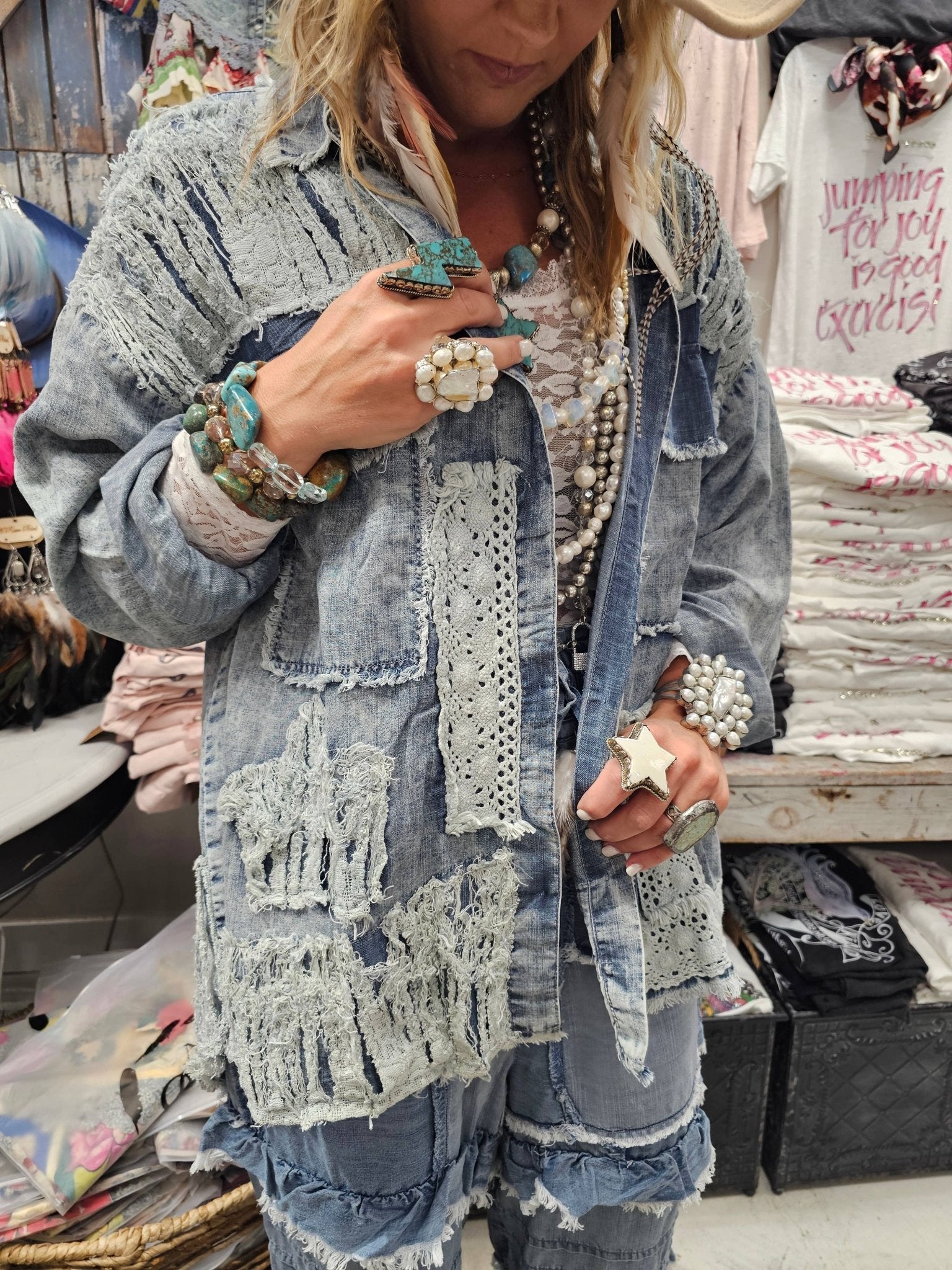 Distressed Tencel Shirt - 926 West