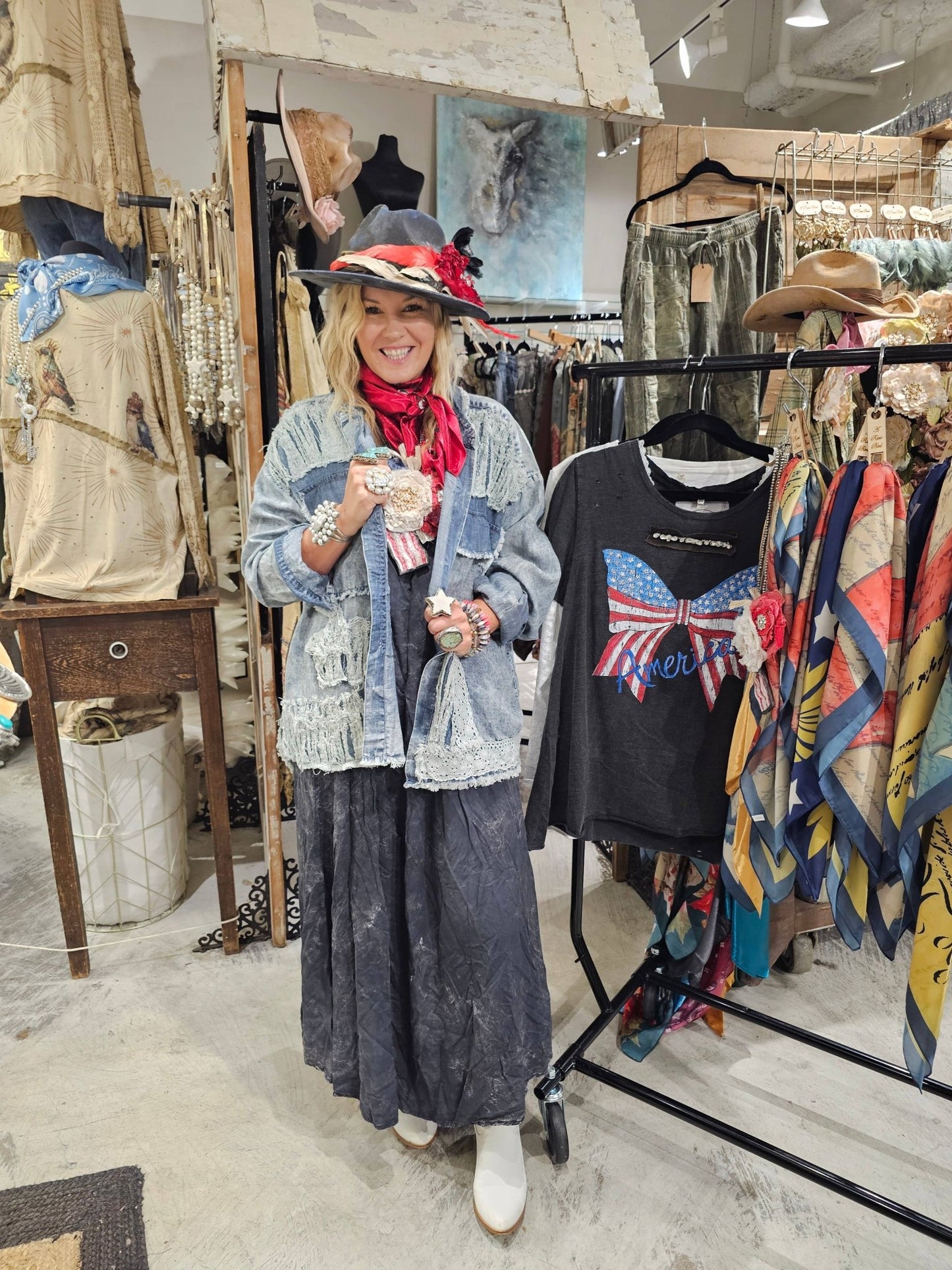 Distressed Tencel Shirt - 926 West