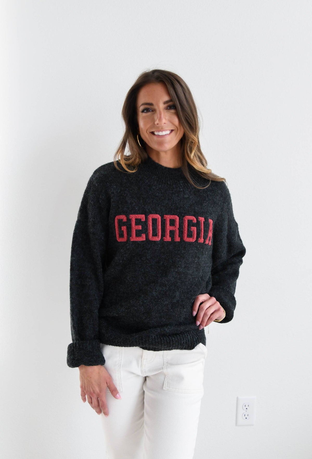 Officially Licensed Georgia Varsity Turtleneck Sweater