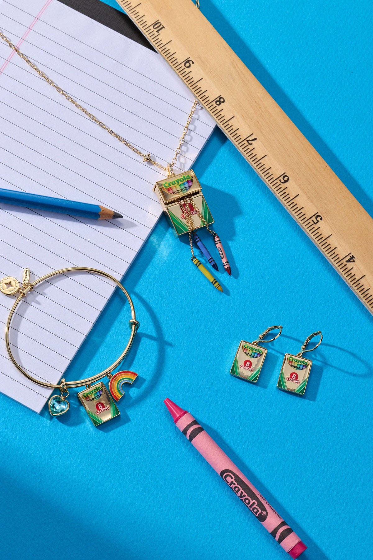 Alex & Ani Crayola 'To Teach Is To Color A Life Forever' Multi Charm Bangle