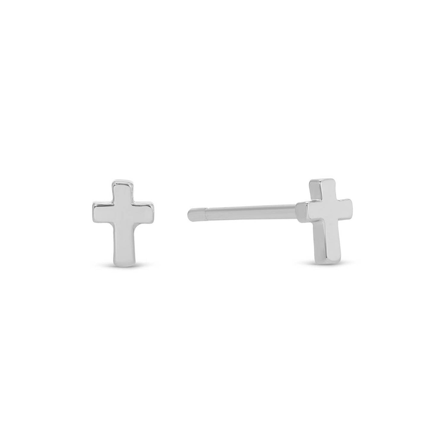 SPLENDID IRIS - Small Cross Studs On Velvet Gift Tag - 926 West