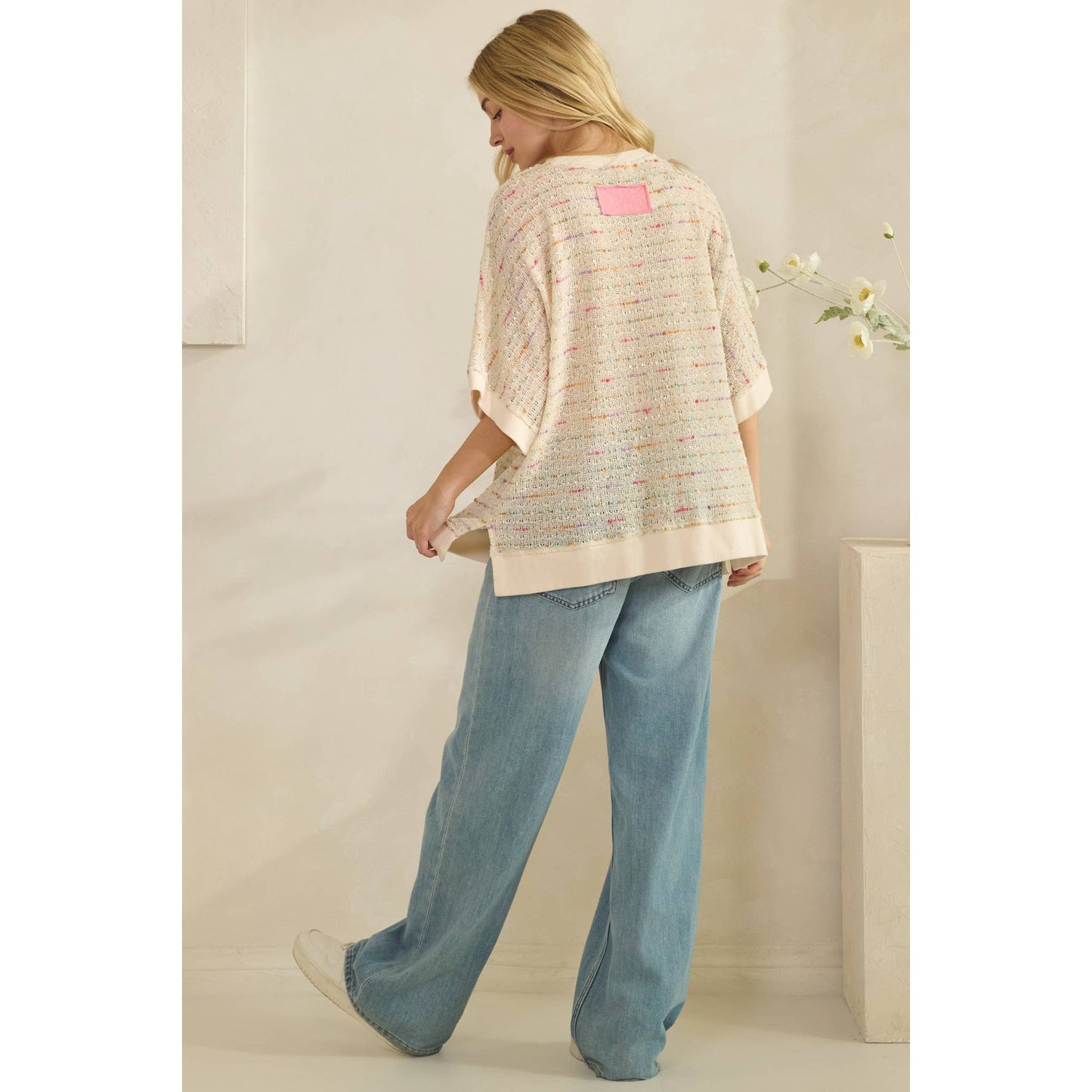 Sage & Fig - CANDY POP PEACE KNIT TOP
