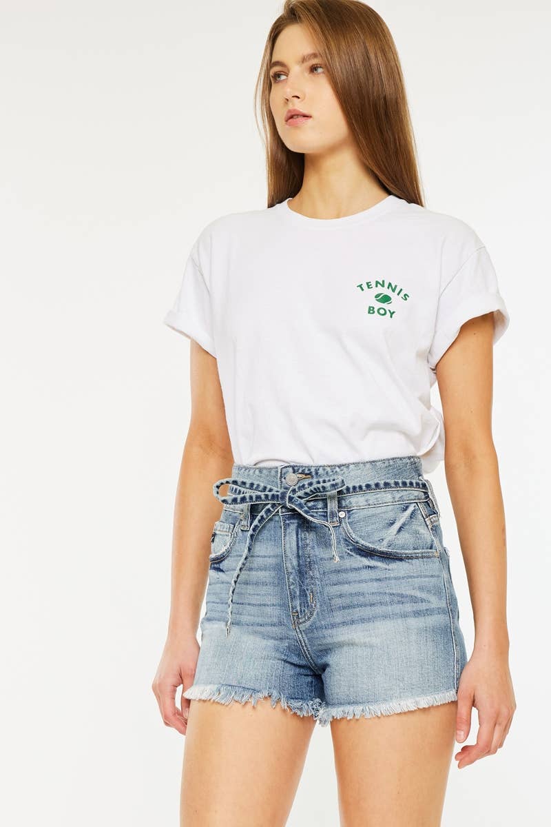 Sunflower -ULTRA HIGH RISE DENIM SHORTS MEDIUM WASH 926 WEST