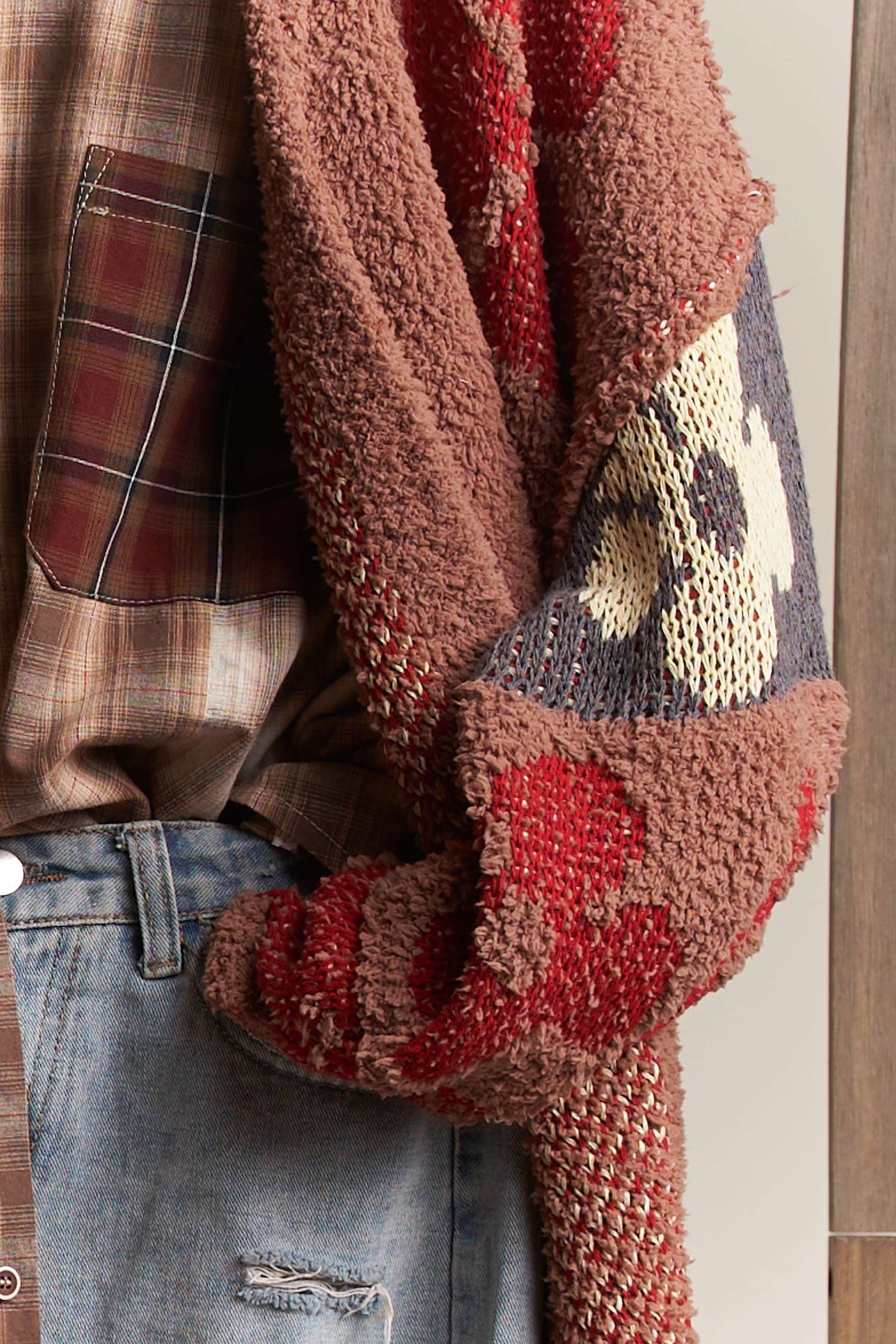 Daisy Oversize Terry Knit Cardigan Mello.