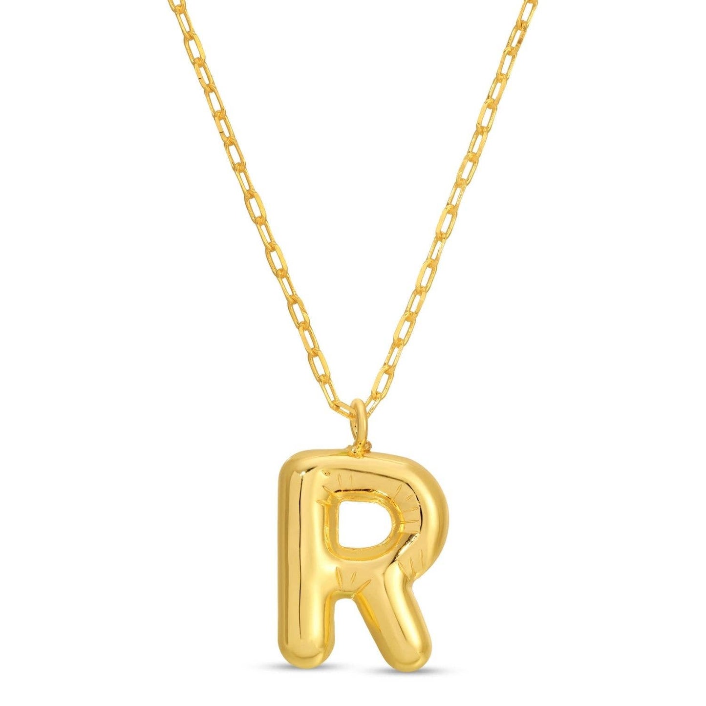 Splendid Iris - Large Balloon Initial Pendant - Assorted - 926 West