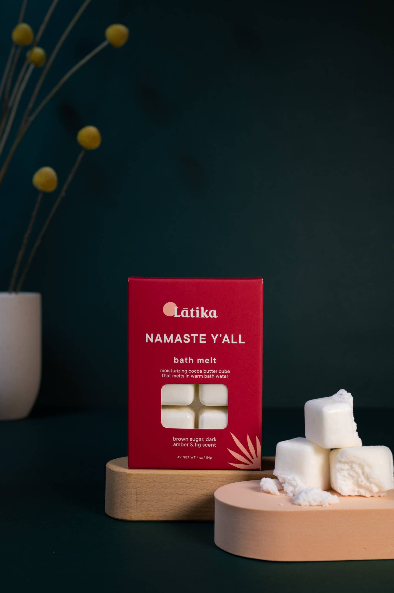 🌻Namaste Y'all - Solid lotion, Massage bar, bath melt 💗red Latika Beauty