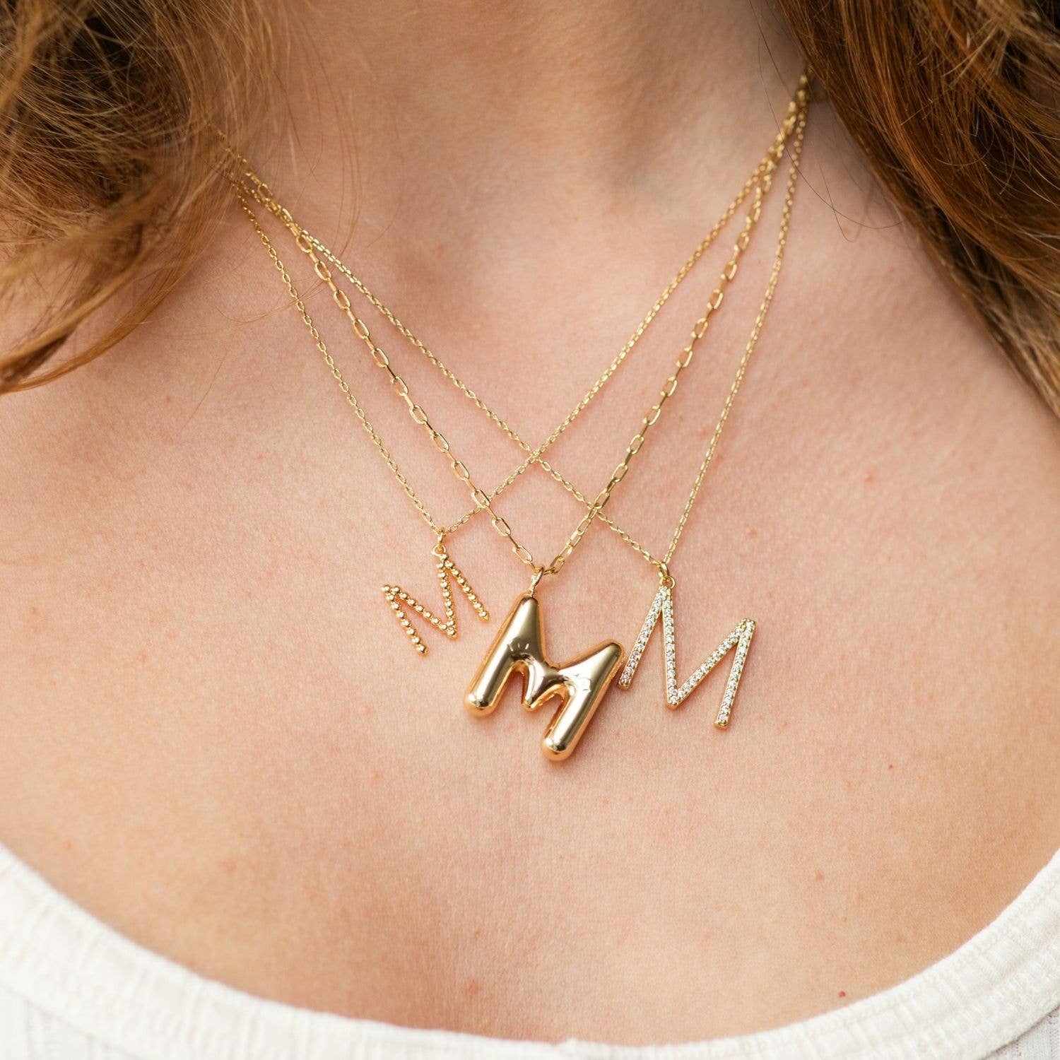 Splendid Iris - Delicate Initial Pendant - Assorted - 926 West