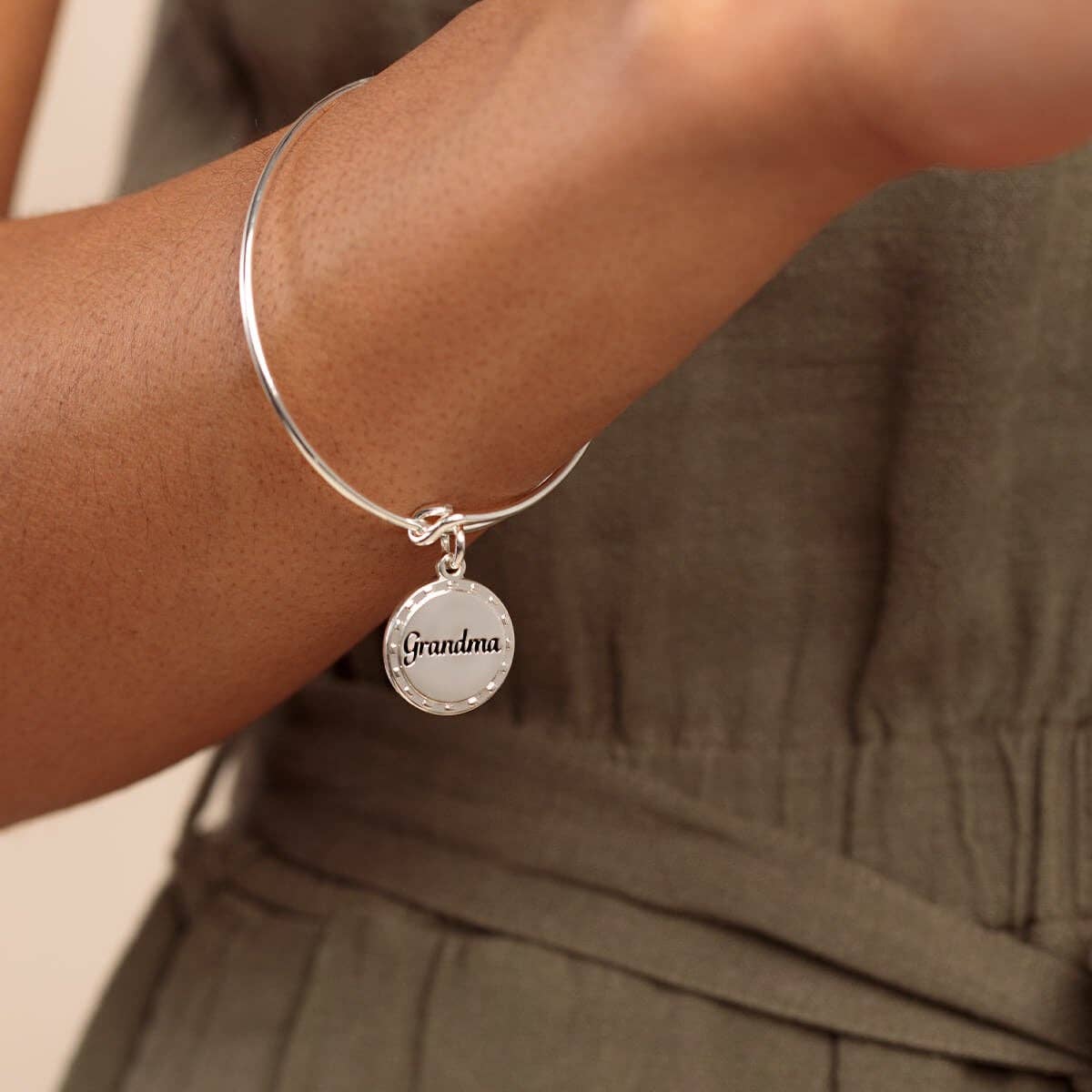 Alex & Ani Grandma, 'Wise And Warm Her Love Feels Like Home' Charm Bangle