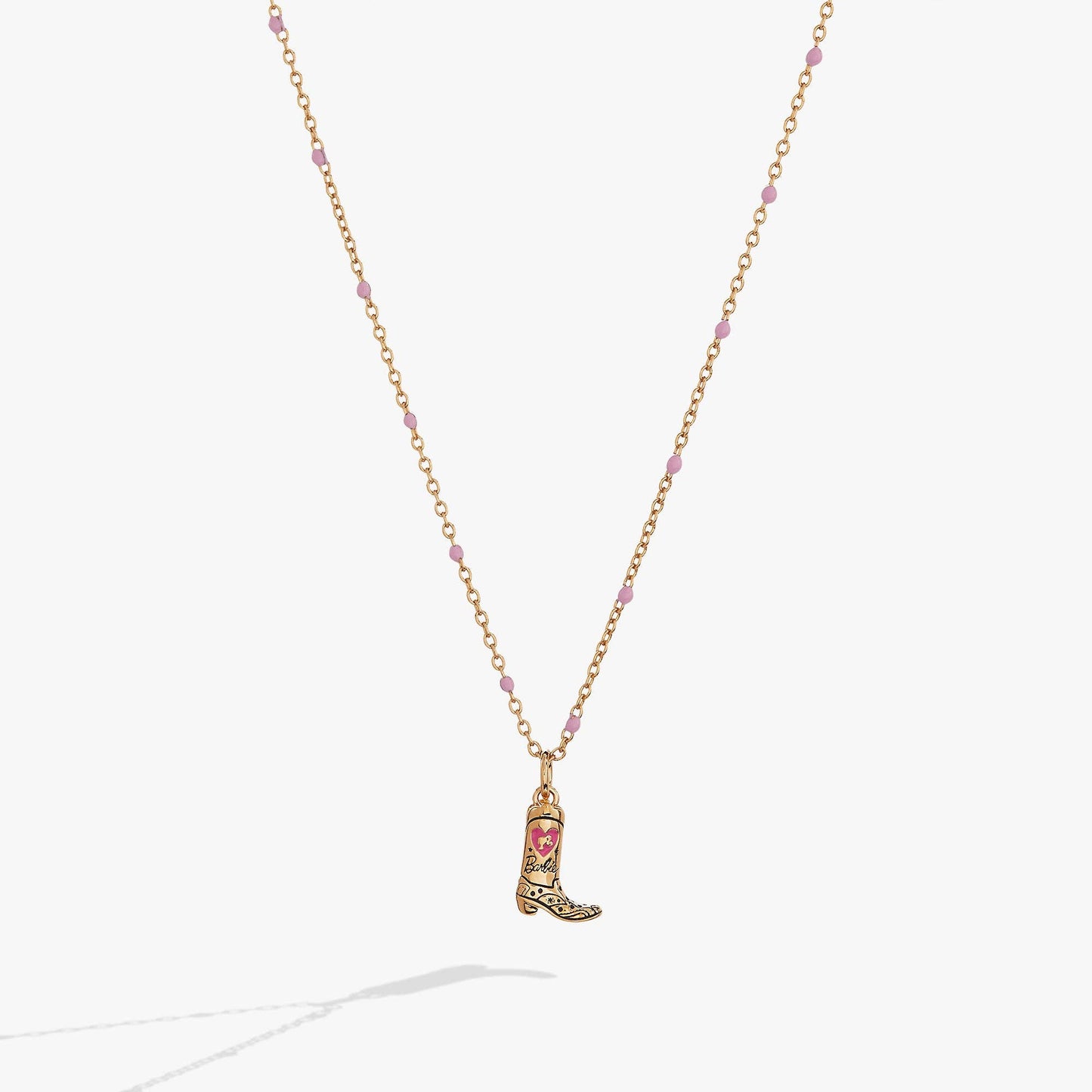 ALEX + ANI - Barbie™ Cowboy Boot Pendant Necklace