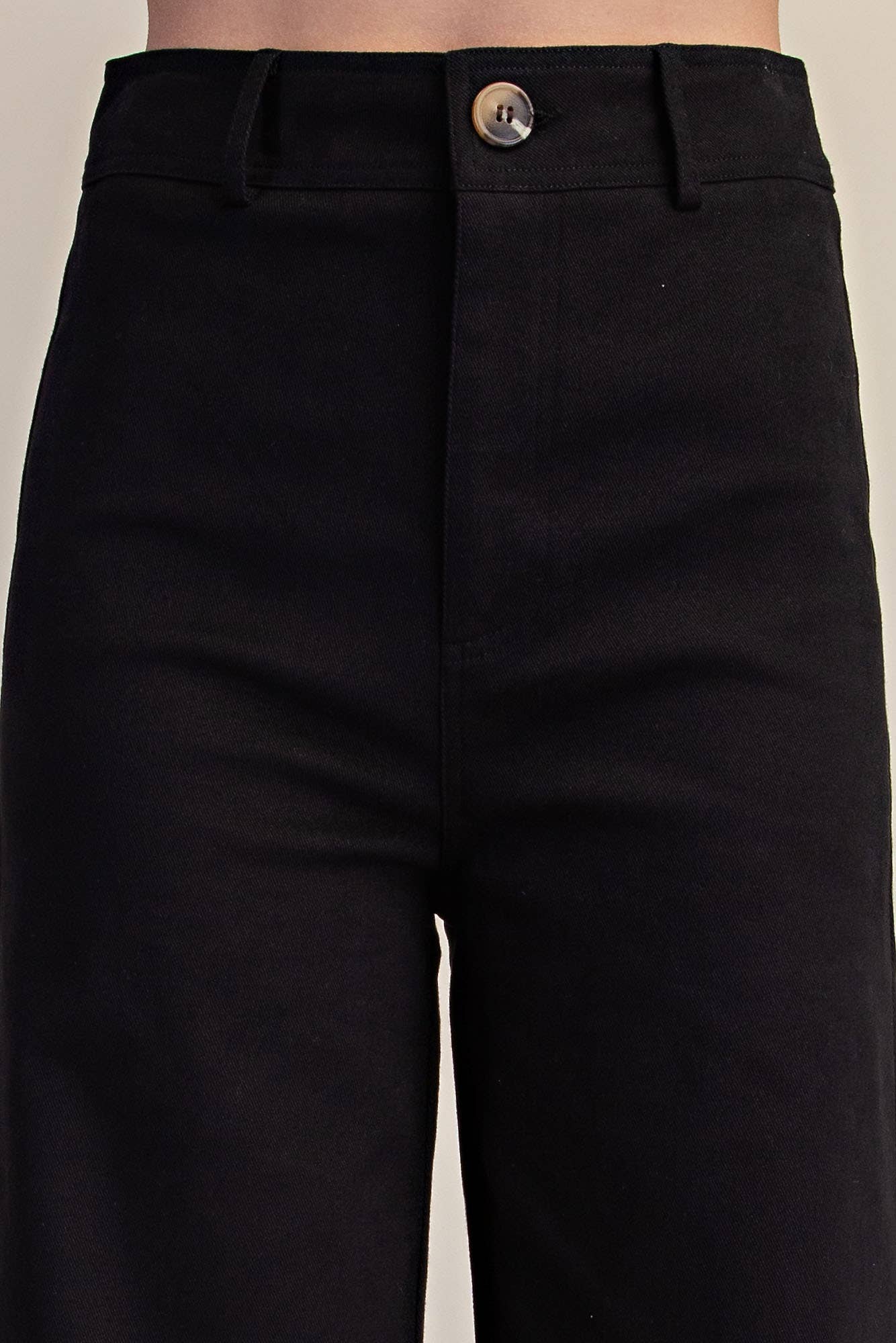 High-Waist Straight Stretchy Pants