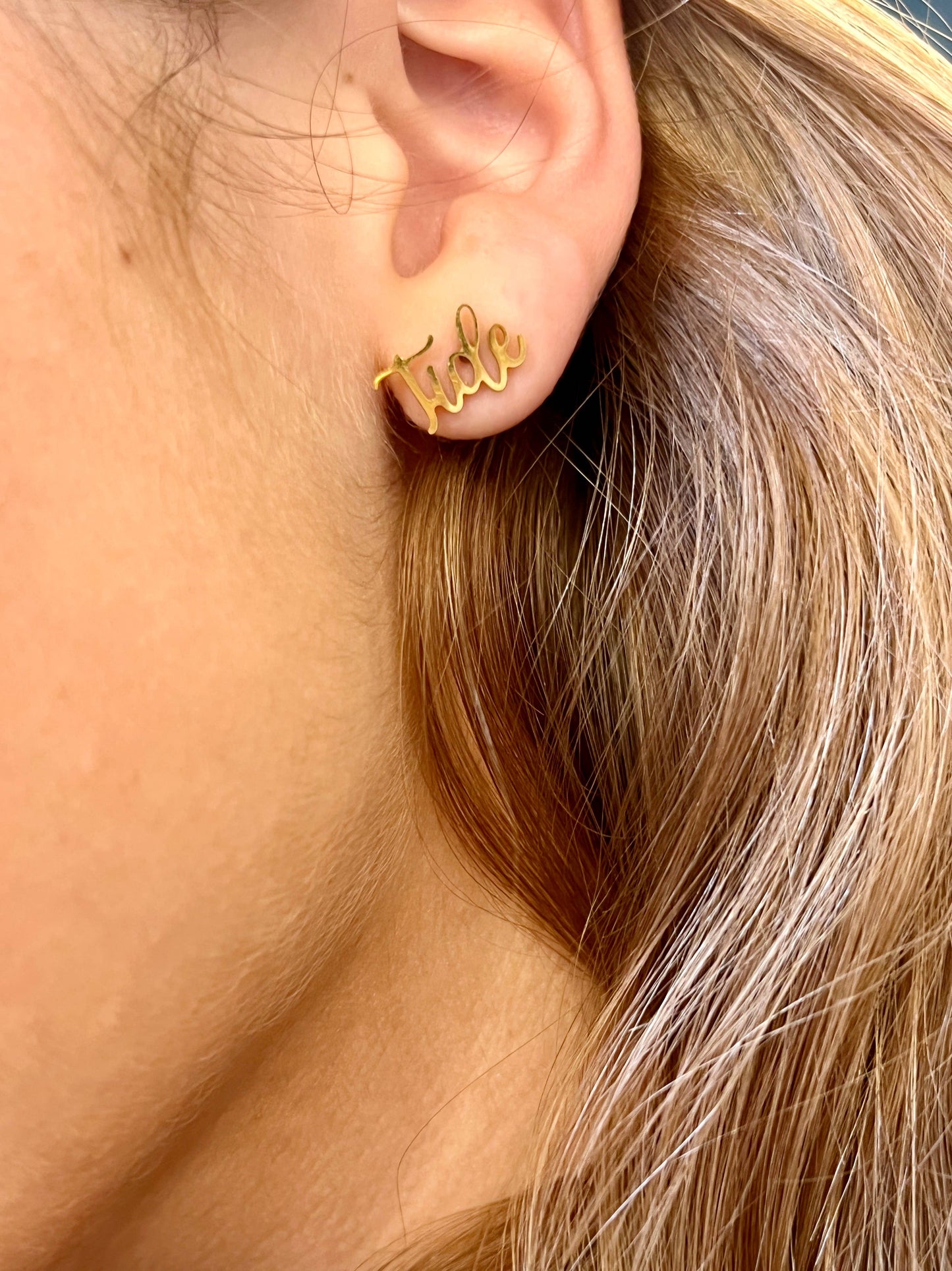 Alabama Gift - Bama Name Necklace and Roll Tide Earrings Steele Sloan Designs