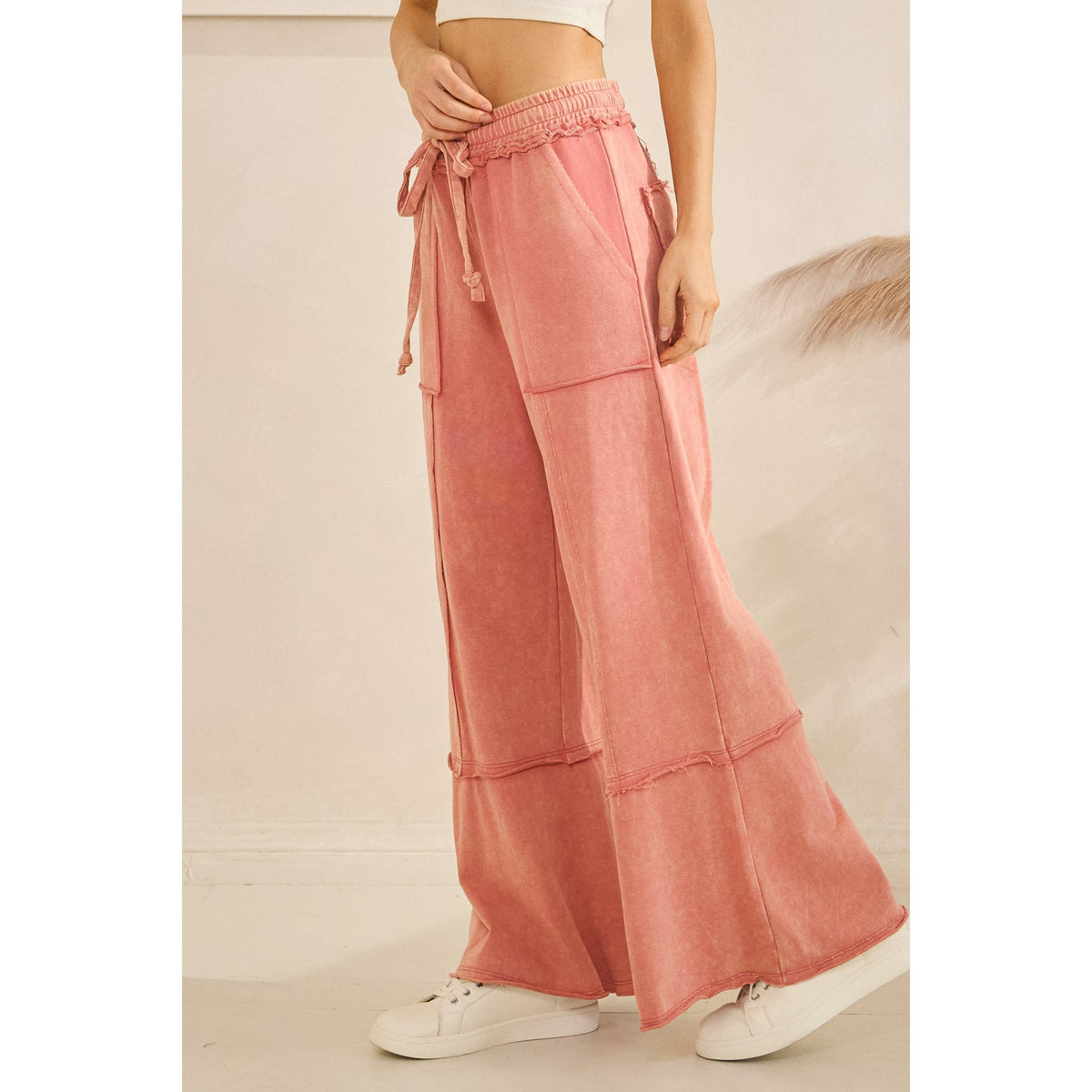 Mineral Washed Terry Knit Pants