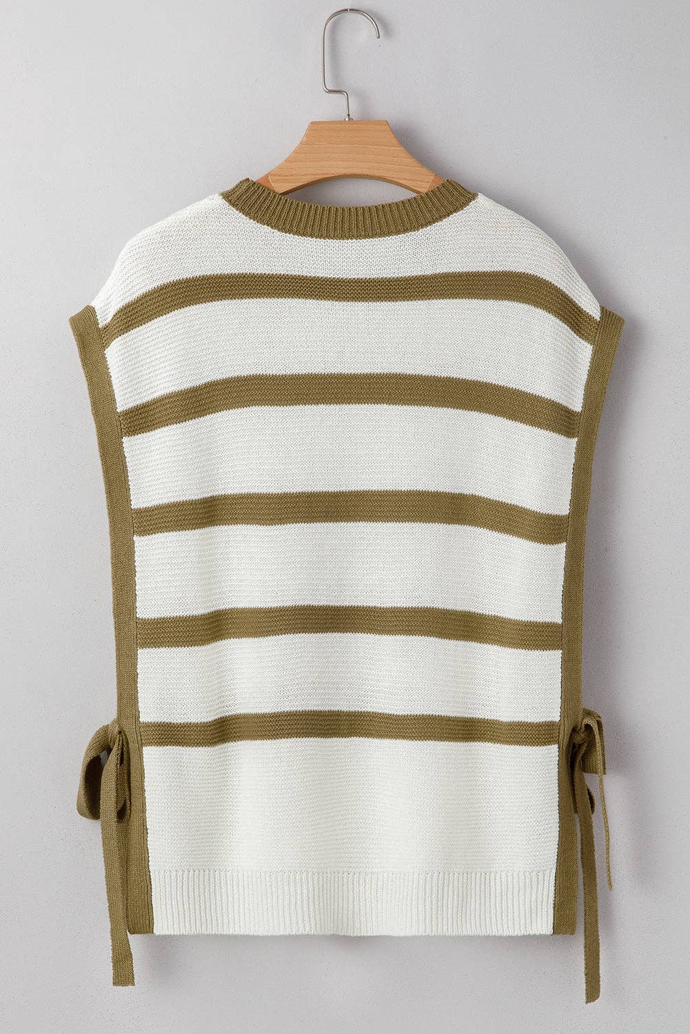 FINAL SALE- Stripe Tie Side Summer Sweater Top 926 WEST