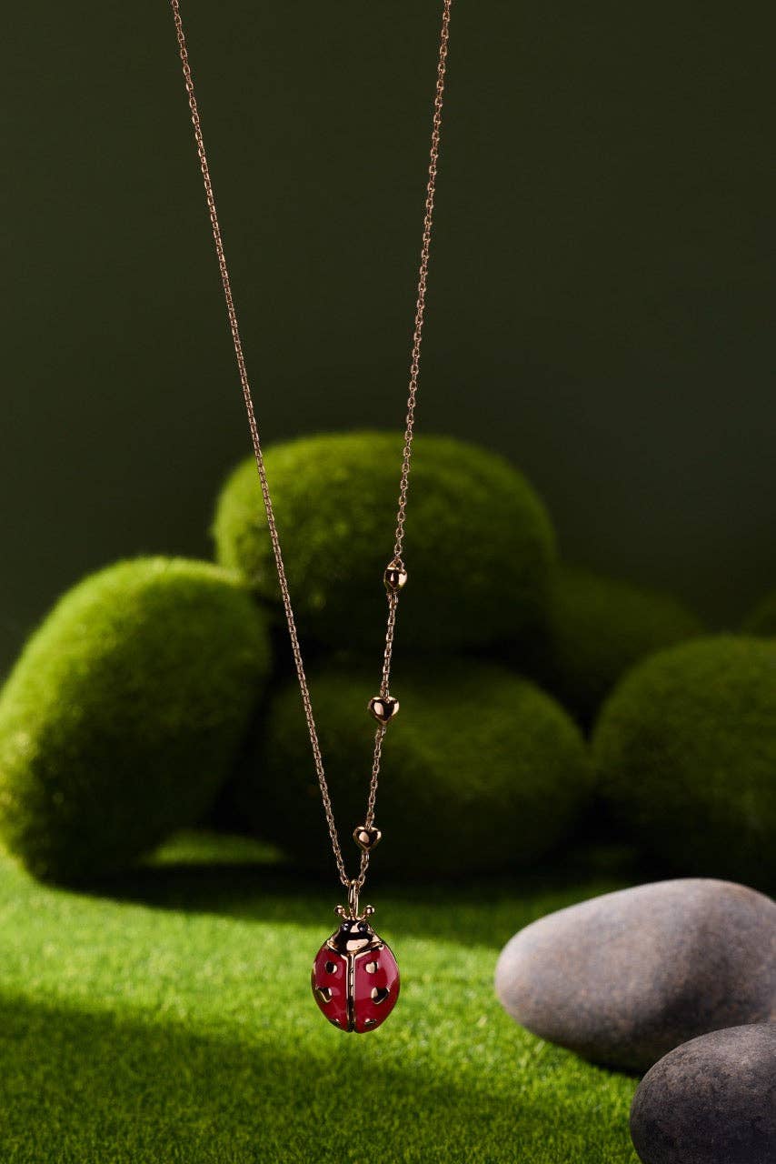 ALEX + ANI - 'Make Your Own Luck' Ladybug Locket Pendant