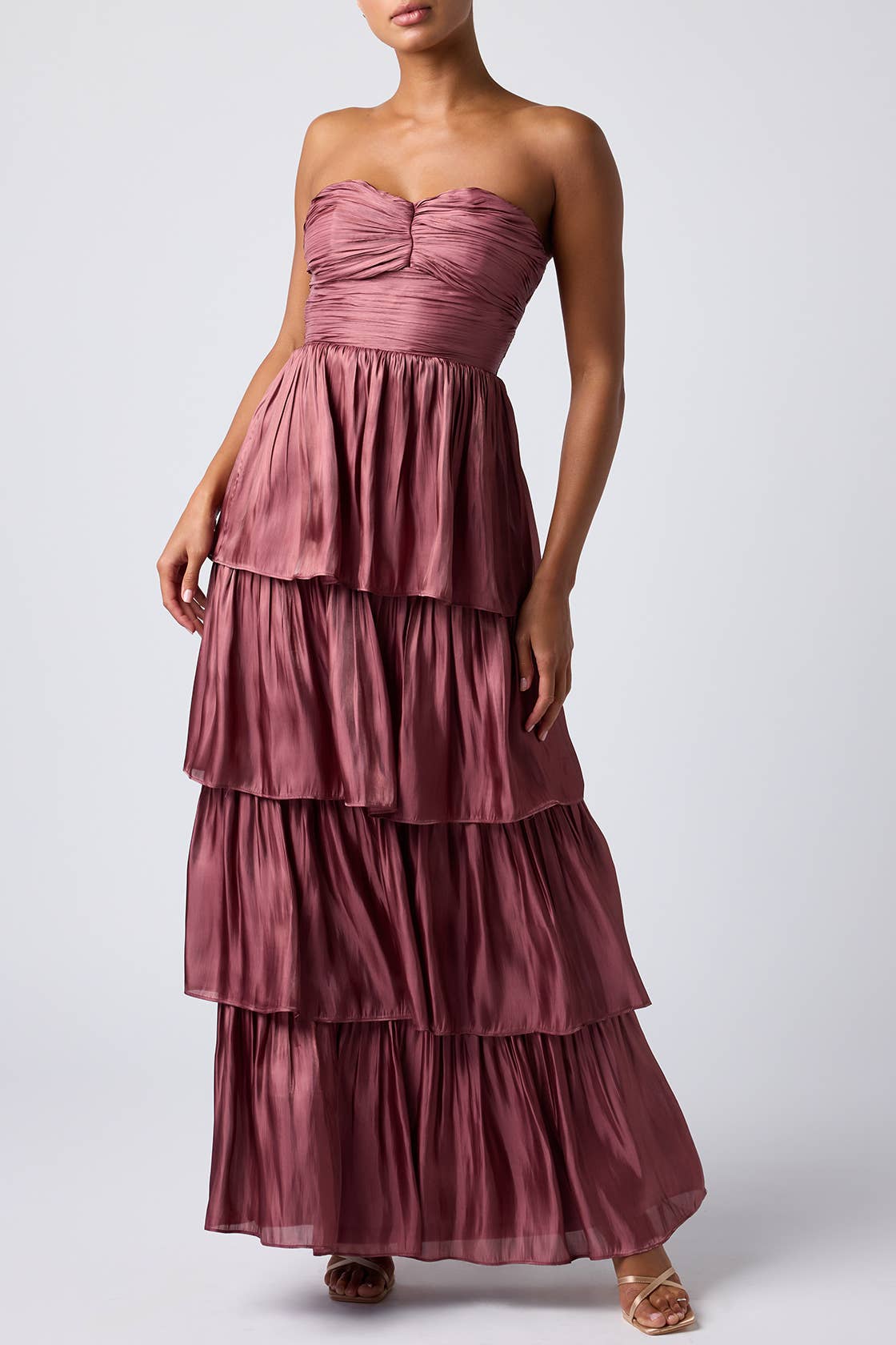 Lulus Bella Tiered Maxi Dress