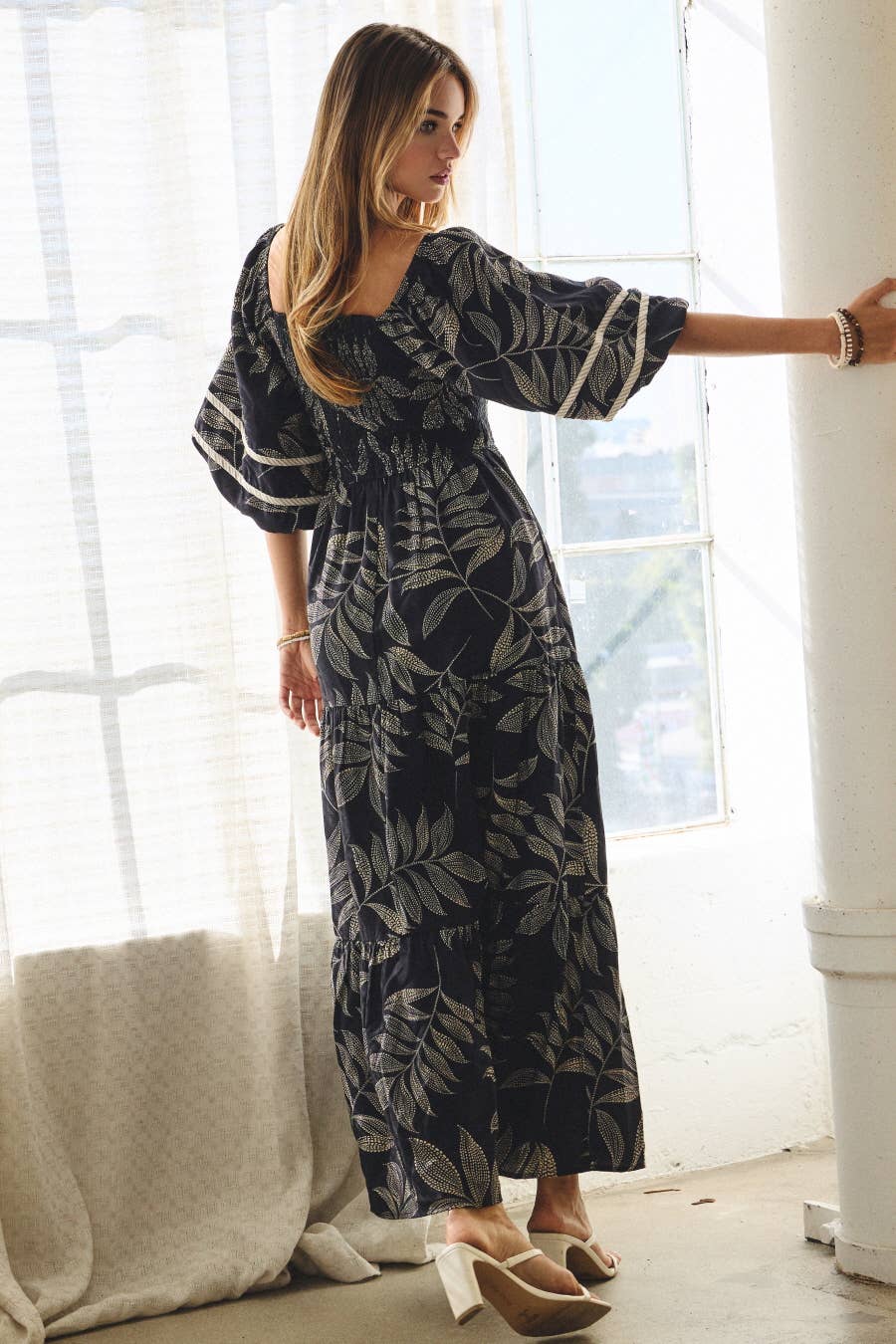 Oddi Printed Midi Dress