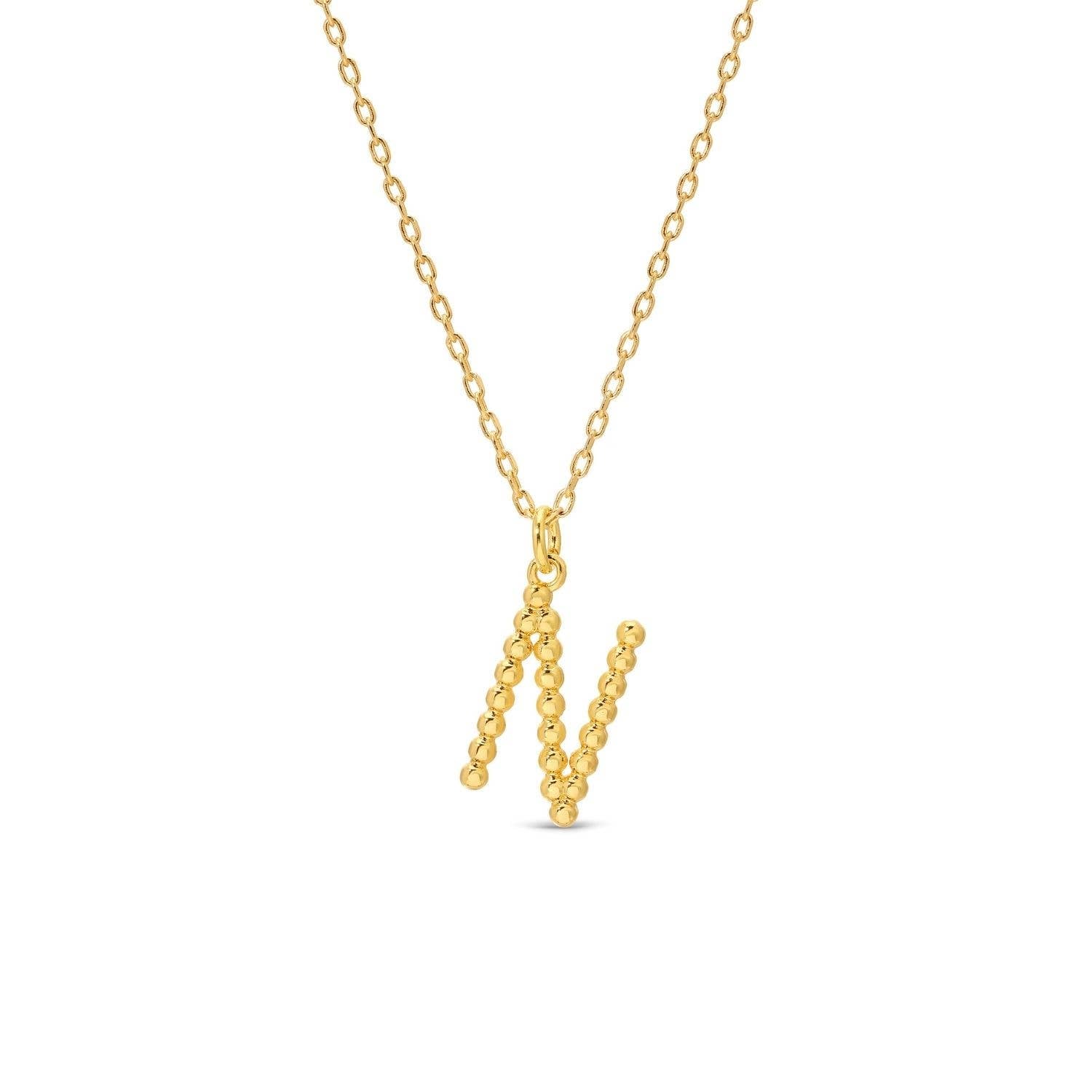 Splendid Iris - Delicate Initial Pendant - Assorted - 926 West