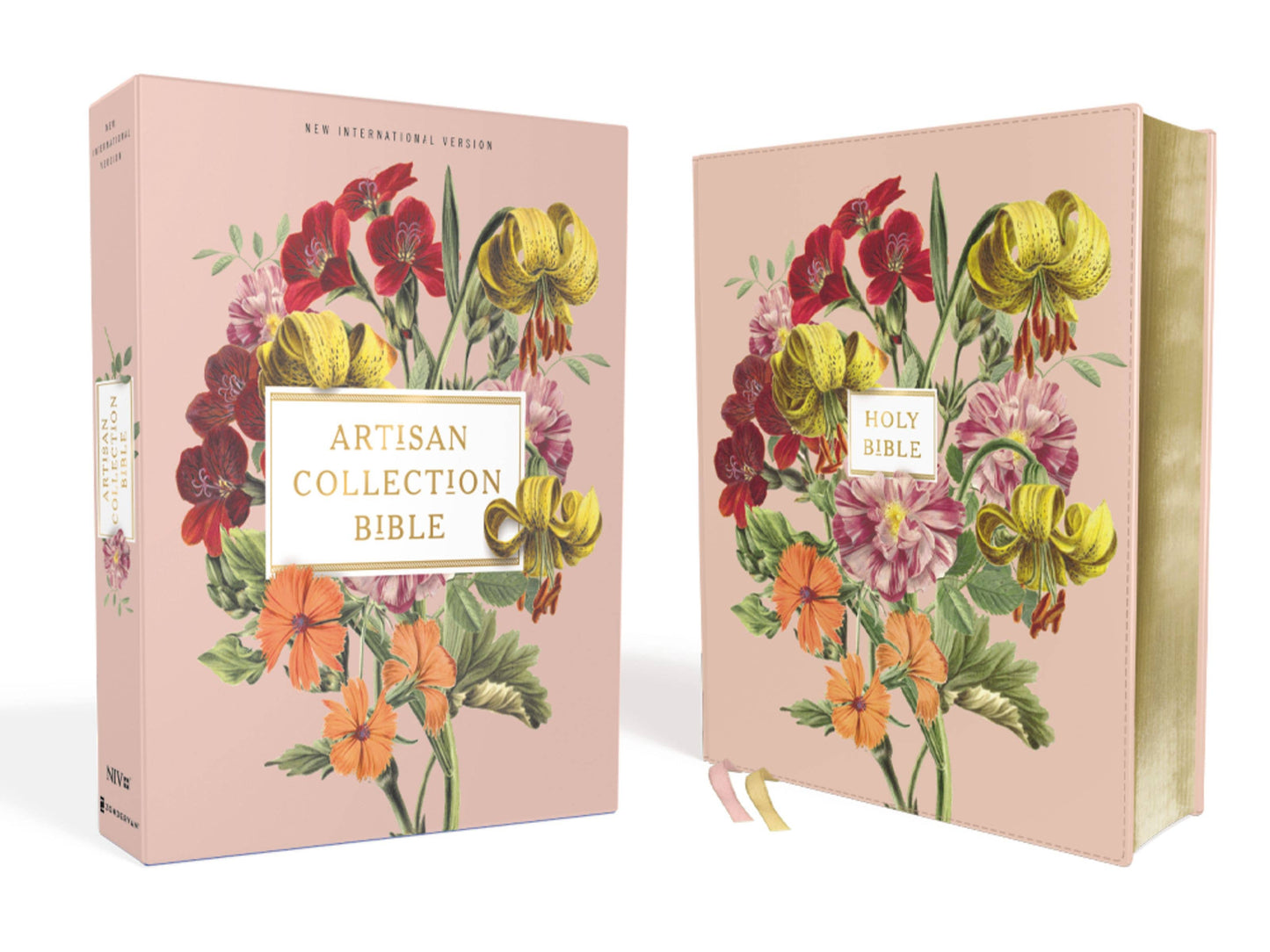 NIV Artisan Collection Bible Leathersoft Blush Floral - 926 West