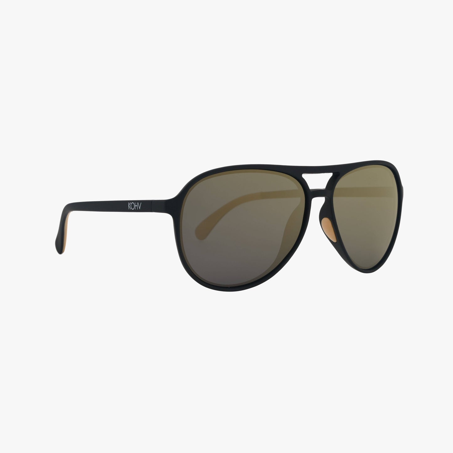 Kohv-DASH BRONZE Polarized Active Soft Rubber Aviator Sunglasses - 926 West