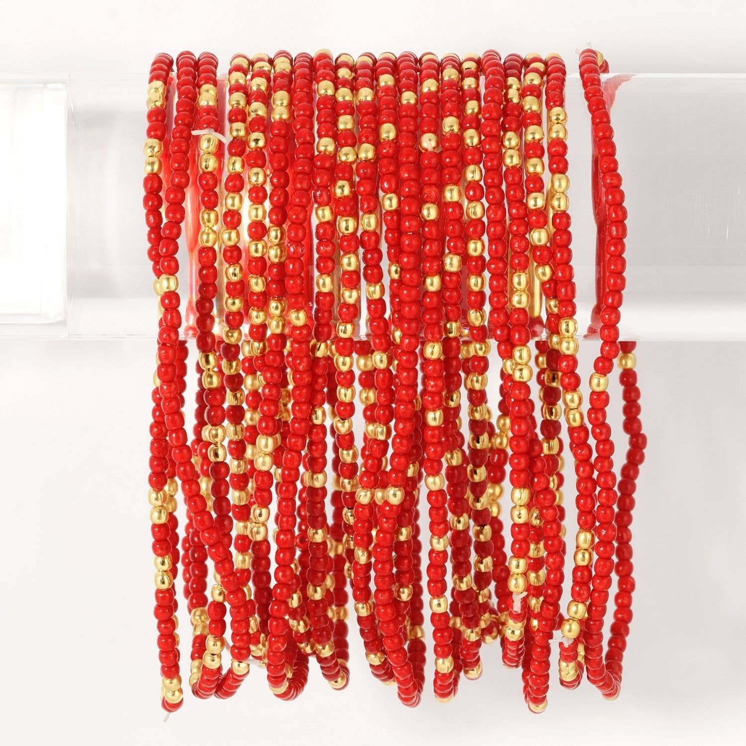 Splendid Iris - Stretch Seed Bead Solid Game Day Bracelets - 926 West