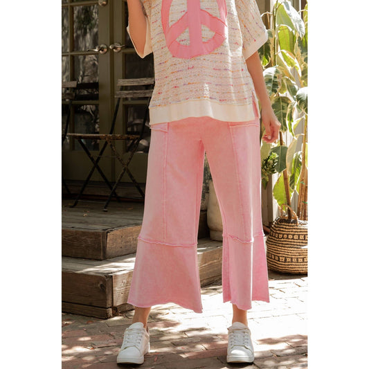 Mineral Washed Terry Knit Pants