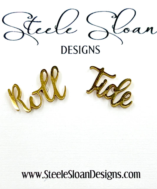 Roll Tide Earrings Gift for Alabama Fan, Bama Gift Licensed Steele Sloan Designs