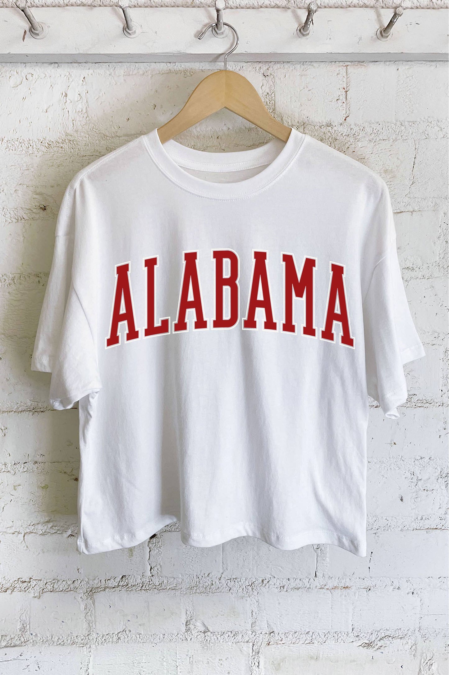 ALABAMA PUFF GRAPHIC LONG CROP TOP 926 WEST