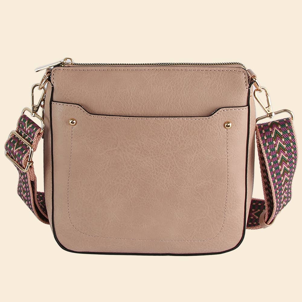 Boho Strap Faux Leather Crossbody Messenger Bag Anarchy Street